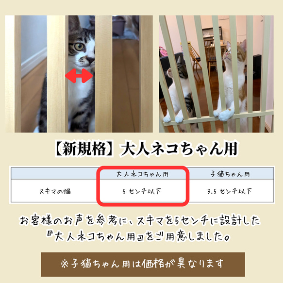 ネコちゃんの落下防止　階段用　猫柵 9枚目の画像