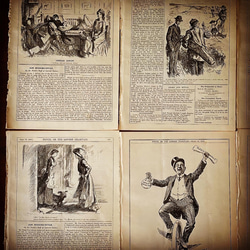 【英国雑誌ページ】1910年発行イギリス風刺雑誌「パンチ」挿絵ページ8枚セット 11枚目の画像