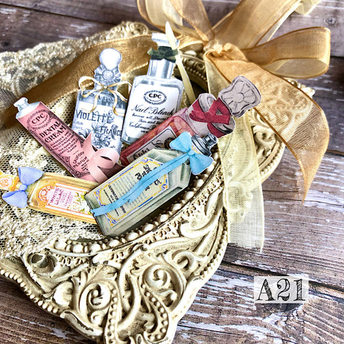 送料無料【A21 コラージュ素材】シール コスメ ボトル ジャーナル