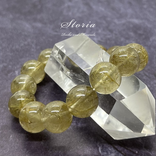 ルチルクォーツ原石金針ぎっしり金塊ギラギラ新品