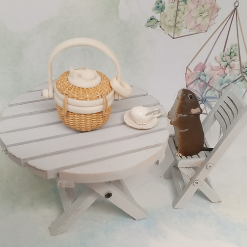 フルラッチミニナンタケットバスケット（人工象牙）1インチ