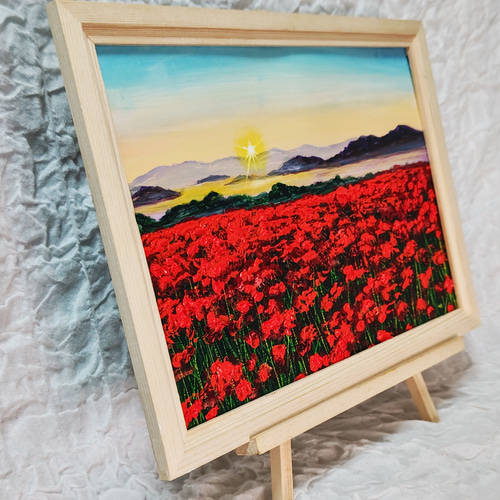 油絵 絵画 【彼岸花の夕日】 絵画 HR 通販 14621935|Creema 油絵 絵画 【彼岸花の夕日】 絵画 HR 通販 14621935|Creema