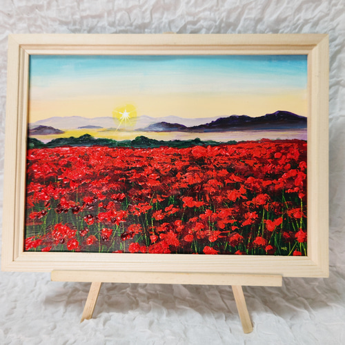 風景画『夕陽と輝く波』 /原画 一点物 水彩画 手書き ※額縁等は 風景画『夕陽と輝く波』 /原画 一点物 水彩画 手書き ※額縁等は