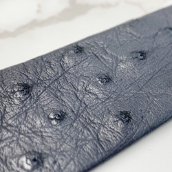 日本製　クライン・カルー オーストリッチ　LLサイズ　３０㎜巾　上質　ベルト　本無双　袋縫い　真鍮エポキシ樹脂金具 6枚目の画像