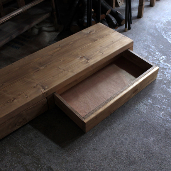 玄関で使える引き出し付きの踏み台 3枚目の画像