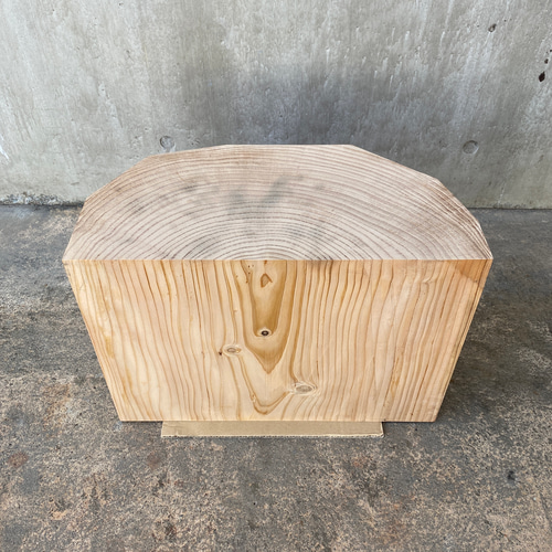 巨木の多面カットのディスプレイ(大)】切り株 スツール 植物置き