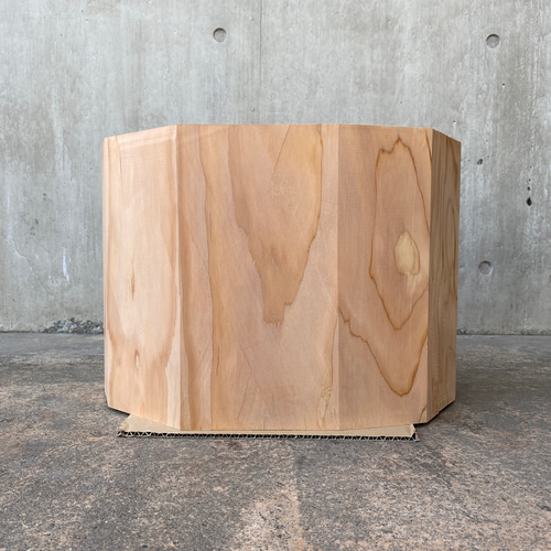 巨木の多面カットのディスプレイ置物(大) のセット　　切り株 スツール 巨木の多面カットのディスプレイ(大)】切り株 スツール 植物置き