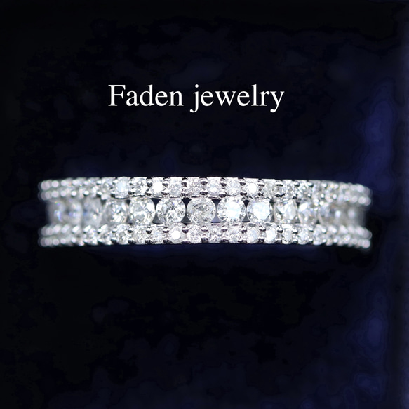 K18WG ダイヤモンドリング D1.00ct 指輪・リング Faden jewelry 通販｜Creema(クリーマ)