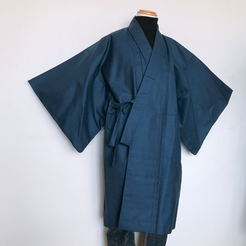 着物リメイク　作務衣⑦⑧ 大島紬 お着物リメイク 作務衣 シンプル柄♡和のお洒落上着 自分