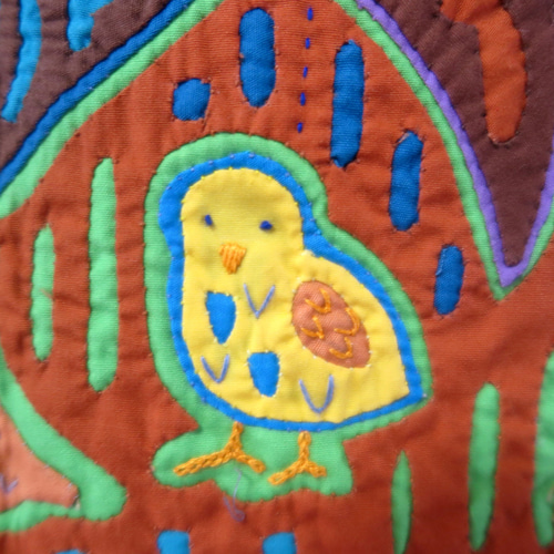 モラ 鳥のキルトタペストリー タペストリー・壁掛け Quilt-mama