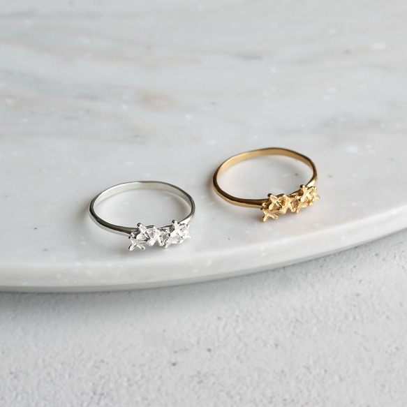 金桂花戒指 第4張的照片