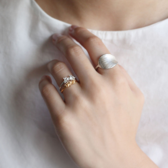 金桂花戒指 第5張的照片