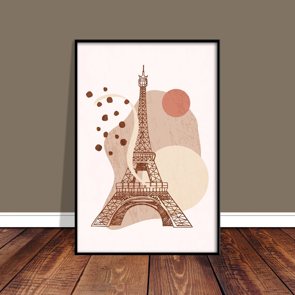 Boho Paris エッフェル塔 / インテリアポスター 海外アート / 3391 2枚目の画像