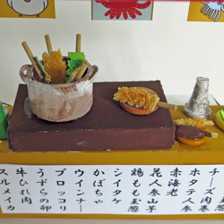 「赤ちょうちん」　串カツ屋　未着色・組立キット　ジオラマ　ミニチュア　 11枚目の画像