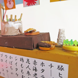 「赤ちょうちん」　串カツ屋　未着色・組立キット　ジオラマ　ミニチュア　 4枚目の画像