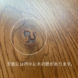 ヴィンテージ風　正方形ダイニングテーブル　木製一本脚　カフェテーブル  ミーティングテーブル［ 定番品・受注生産 ］ 11枚目の画像