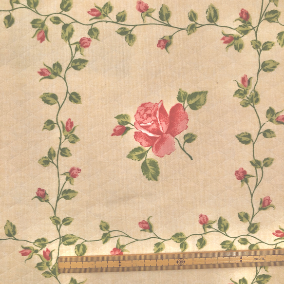 法國進口面料 50cm x 140cm 剪裁絎縫玫瑰圖案 第5張的照片