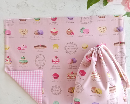 楽天市場】ランチョンマット 袋の通販 555a さくらんぼ 白地 ピンク