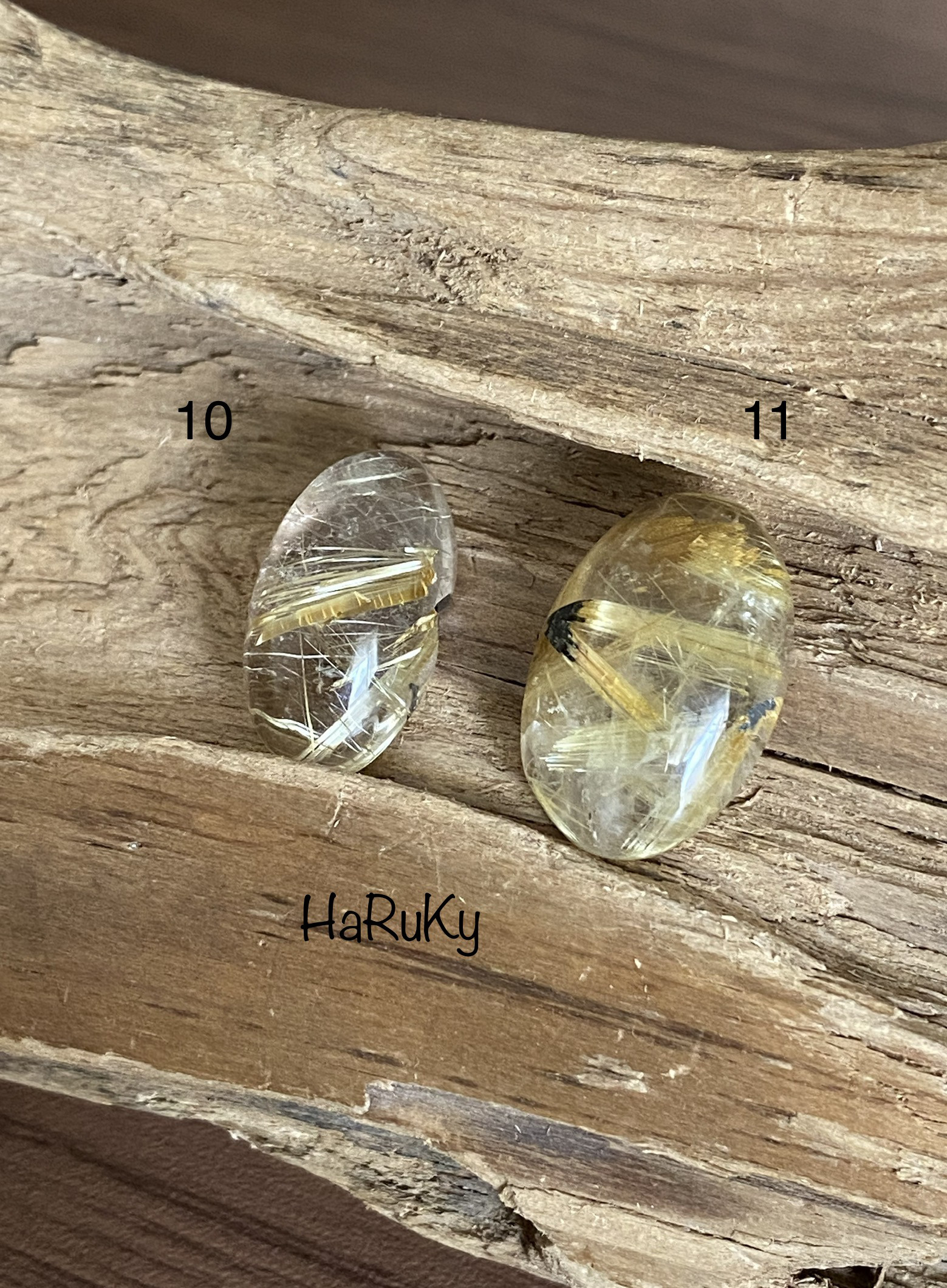 AAA ゴールデンルチルクォーツ ルース 10 or 11 天然石