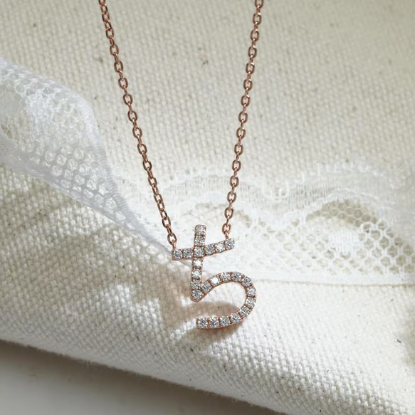 ひらがなネックレス（4週間発送） 6枚目の画像