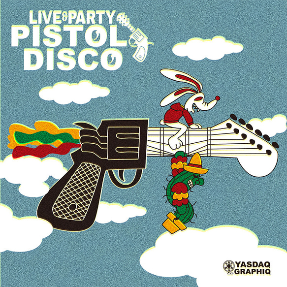 レコードジャケット風アート【レコード盤なし】PISTOL DISCO ver.エア_c035 2枚目の画像