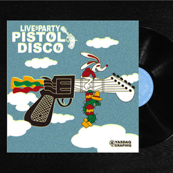 レコードジャケット風アート【レコード盤なし】PISTOL DISCO ver.エア_c035 1枚目の画像