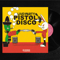 レコードジャケット風アート【レコード盤なし】PISTOL DISCO ver.バトル 1枚目の画像