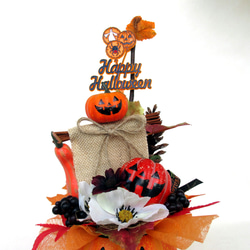 ハロウィンかぼちゃ器飾り　大22-3 2枚目の画像