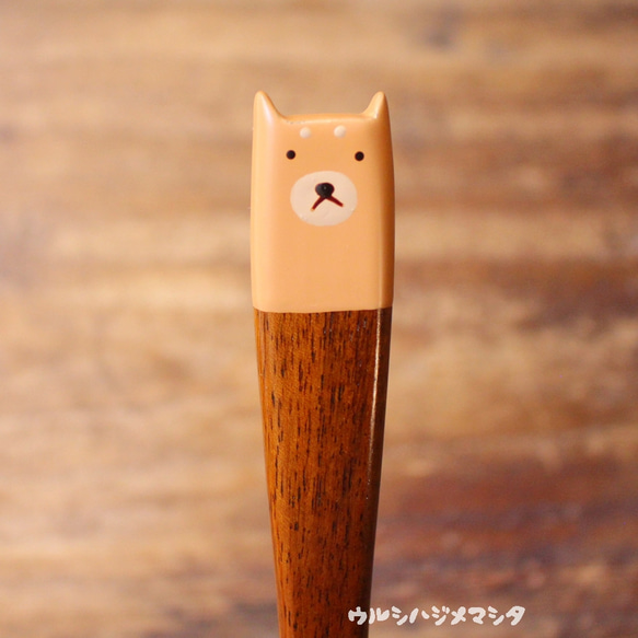 擦漆動物湯匙(狗)/URUSHI SPOON(DOG) 第3張的照片