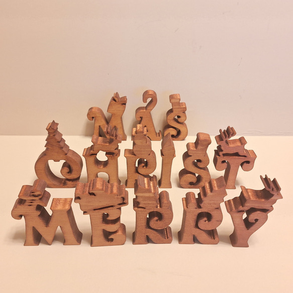 客製化☆聖誕節☆木字母☆聖誕快樂 第1張的照片