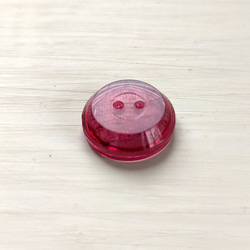 ロッタ 赤紫｜ヴィンテージボタン 13mm 1個（日本製デッドストック）Nr.rb092 4枚目の画像