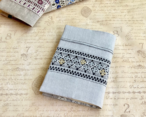 ドロンワーク　生成り刺繍　お手仕事　リネンクロス 信じられないほど細かい手仕事のドロンワーク刺繍クロス