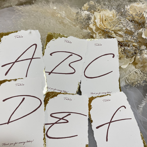 値下げしました☺︎】金箔テーブルナンバー その他オーダーメイド  