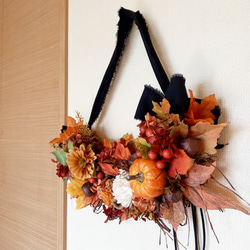 秋らしいお部屋に模様替え『 Cadeaux d’automne (秋の贈り物）～ハーフリース～』 3枚目の画像