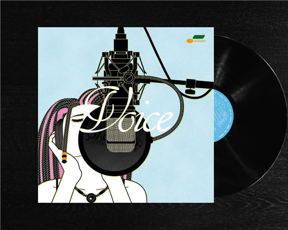 レコードジャケット風アート【レコード盤なし】Voice_c077 レコードジャケット風アート【レコード盤なし】Voice_c077