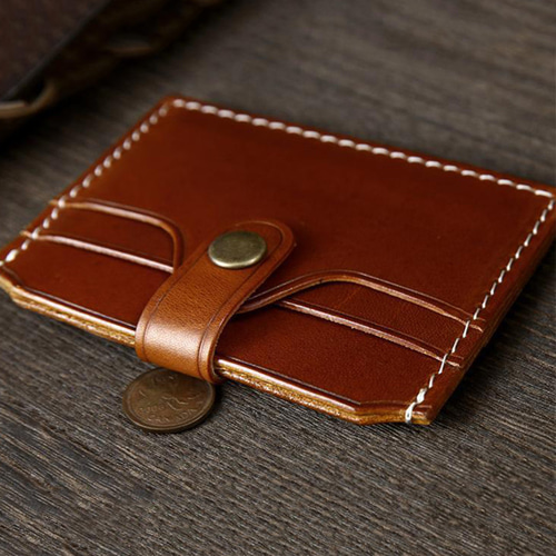 極薄本革カードケース 定期入れ 多収納ミニ財布 ポケット パスケース