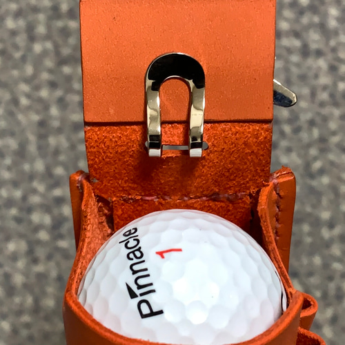 プレゼントに最適 ゴルフボールケース イタリアのブランド革