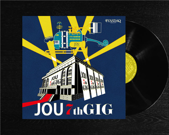レコードジャケット風アート【レコード盤なし】JOU7thGIG