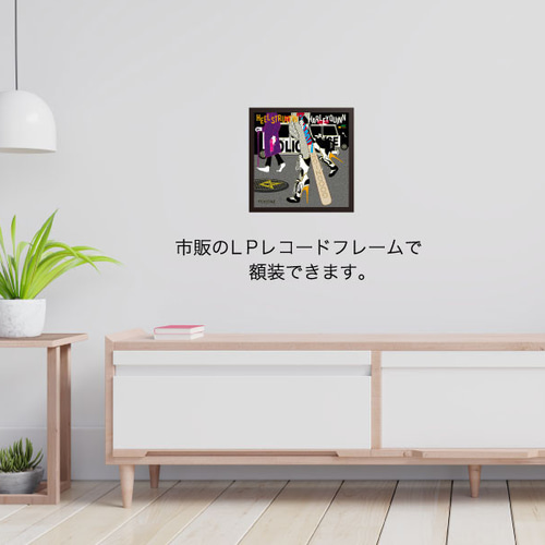 レコードジャケット風アート【レコード盤なし】ヒール