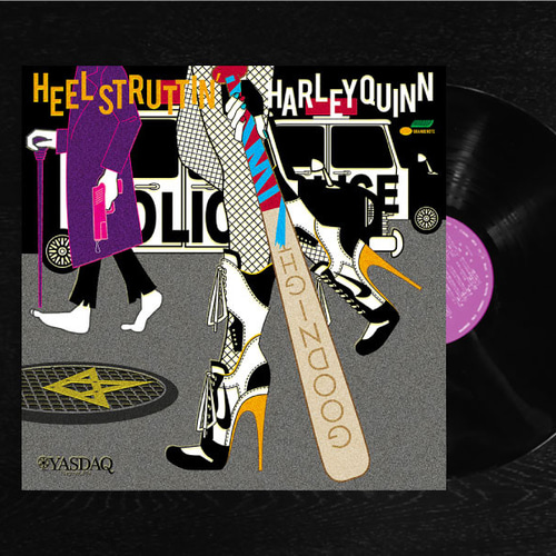 レコードジャケット風アート【レコード盤なし】ヒールストラッティン