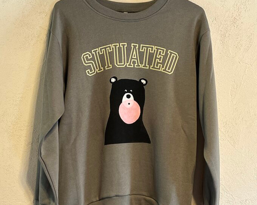 くま柄　大きめ　ミニ裏毛 867f870608e77ca776ca37bc208588