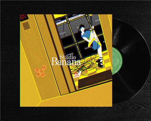レコードジャケット風アート【レコード盤なし】スタジオBANANA_c116