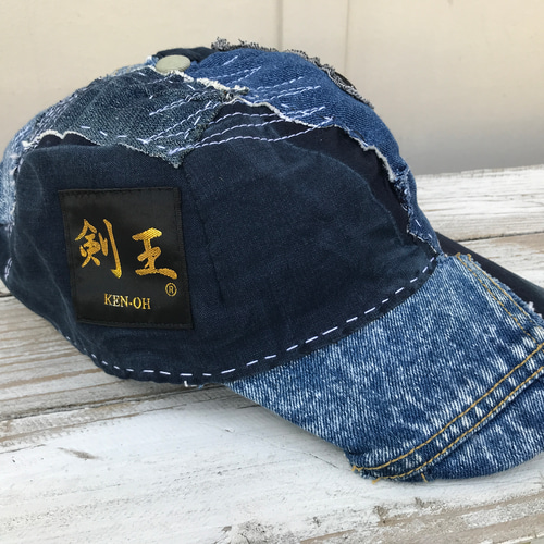 襤褸パッチワーク帽子「キャップ-023」 キャップ tukurite 通販
