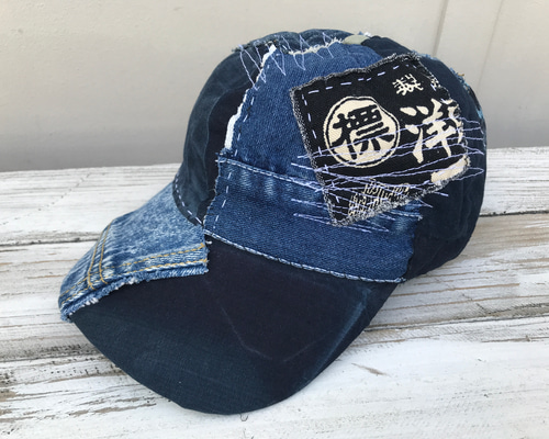 作家様師匠作 古布 柿渋染め パッチワーク当布 襤褸 ベレー帽 古布、木綿、麻、柿渋染め、他、はぎれ、パッチワーク用、25枚