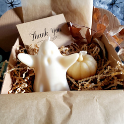 【早割】ハロウィン おばけ キャンドル2個セット/かわいい 飾り・お洒落れ・インテリア・贈り物 12枚目の画像