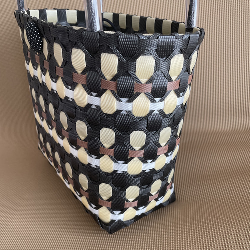 レトロポップ プラカゴ マロン ミニサイズ ブラックxブラウン系 エコ