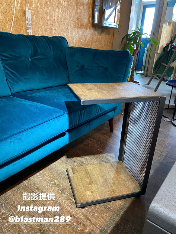 アイアン サイドテーブル ソファーテーブル 飾り棚 植物棚 サイド