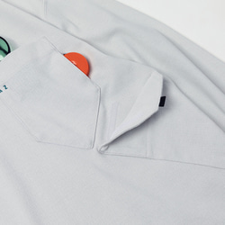 TMCAZ LS PocketTee [ミストグレー] オーバーサイズ ロングスリーブ ダブルポケットTシャツ 綿100% 14枚目の画像