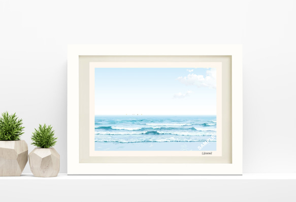 A4サイズ「湘南の海」 絵画 hiroma2 通販 14625572｜Creema(クリーマ