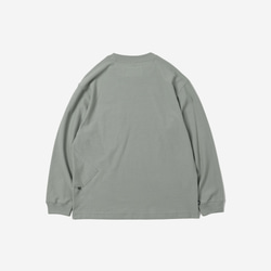 TMCAZ LS PocketTee [アルジーグリーン] オーバーサイズ 長袖 ダブルポケット Tシャツ 綿100% 11枚目の画像